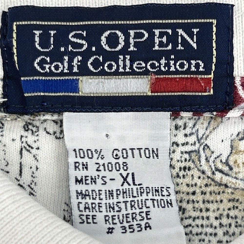 US Open Golf Collection Shirt Men's XL American Flag Declaration of Independence - Picture 2 of 10